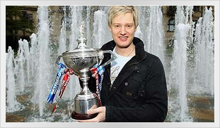 Neil Robertson wins Betfred World Snooker Championship 2010